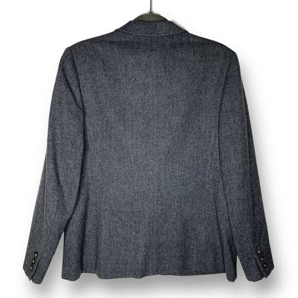 Vintage Pendleton Women's Size 14 Blazer Jacket Gray Single Button Lined - Picture 4 of 10